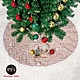 摩達客-耶誕祝福語淺棕咖啡色聖誕樹裙 product thumbnail 1