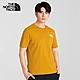 THE NORTH FACE 男款 背部LOGO印花圓領短袖T恤 黃-NF0A5AZEH9D product thumbnail 1