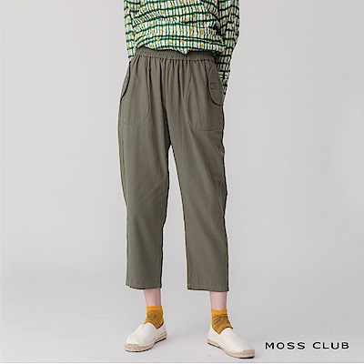 MOSS CLUB 休閒顯瘦8分-長褲(共二色)