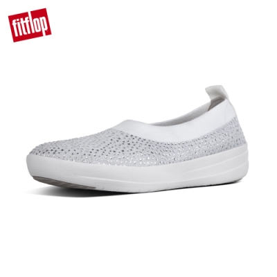 FitFlop UBERKNIT CRYSTAL 娃娃鞋 都會白