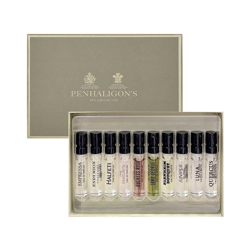 Penhaligon's潘海利根 SCENT LIBRARY 氣味圖書館 (2mlx10) 噴式香水針管禮盒