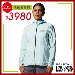 【Mountain Hardwear】Kor AirShell Hoody Women 空氣感超輕防風連帽外套 薄冰藍 女款 #1985071