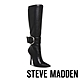 STEVE MADDEN-PRIYANKA 皮釦尖頭細根長靴-黑色 product thumbnail 1