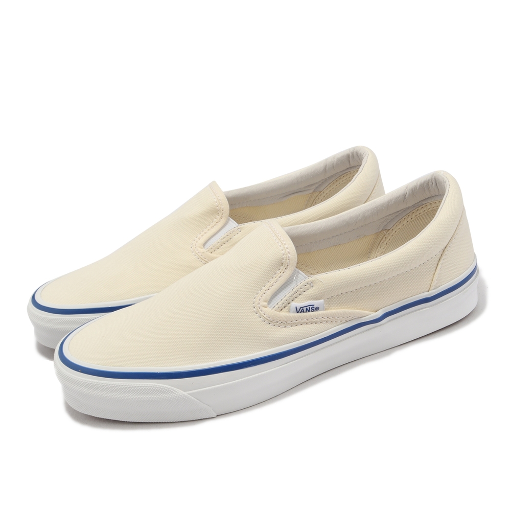 Vans 休閒鞋 OG Classic Slip-On 男鞋 女鞋 Vault 懶人鞋 奶油白 藍 百搭 VN0A45JK0RD