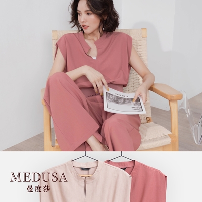 【MEDUSA 曼度莎】MEDUSA 羅紋運動風上衣 - 2色（M-XL）｜女裝 上衣 套裝上衣｜上班穿搭 休閒穿搭