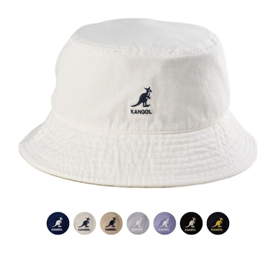 KANGOL WASHED BUCKET 袋鼠 特色刺繡LOGO漁夫帽 盆帽 遮陽休閒帽子 水桶帽 多色 K4224HT