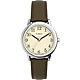 TIMEX 天美時 Easy Reader系列 棕色摺疊扣簡約女錶 (奶油x銀TXTW2V69000) product thumbnail 1