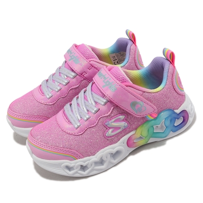 Skechers 燈鞋 S Lights-Infinite Heart Lights 童鞋 中童 愛心 粉紅 發光 303751LPKMT