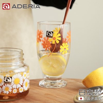 ADERIA 日本製昭和系列復古花朵高腳杯335ML