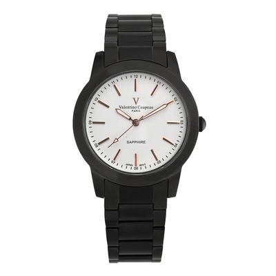 Valentino Coupeau 范倫鐵諾 古柏 時尚品味系列腕錶(黑殻/白面)