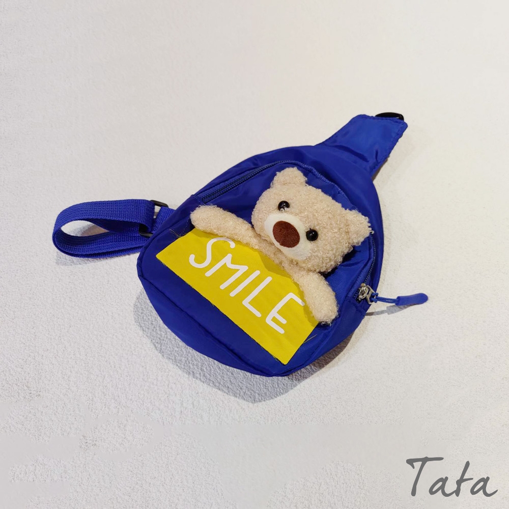 TATA KIDS 童裝 微笑小熊迷你胸包