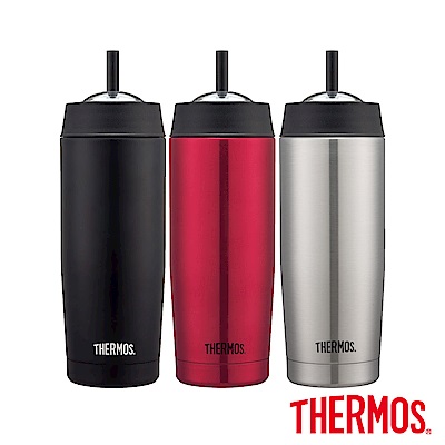 THERMOS 膳魔師不鏽鋼真空吸管隨行瓶0.47L(TS403)