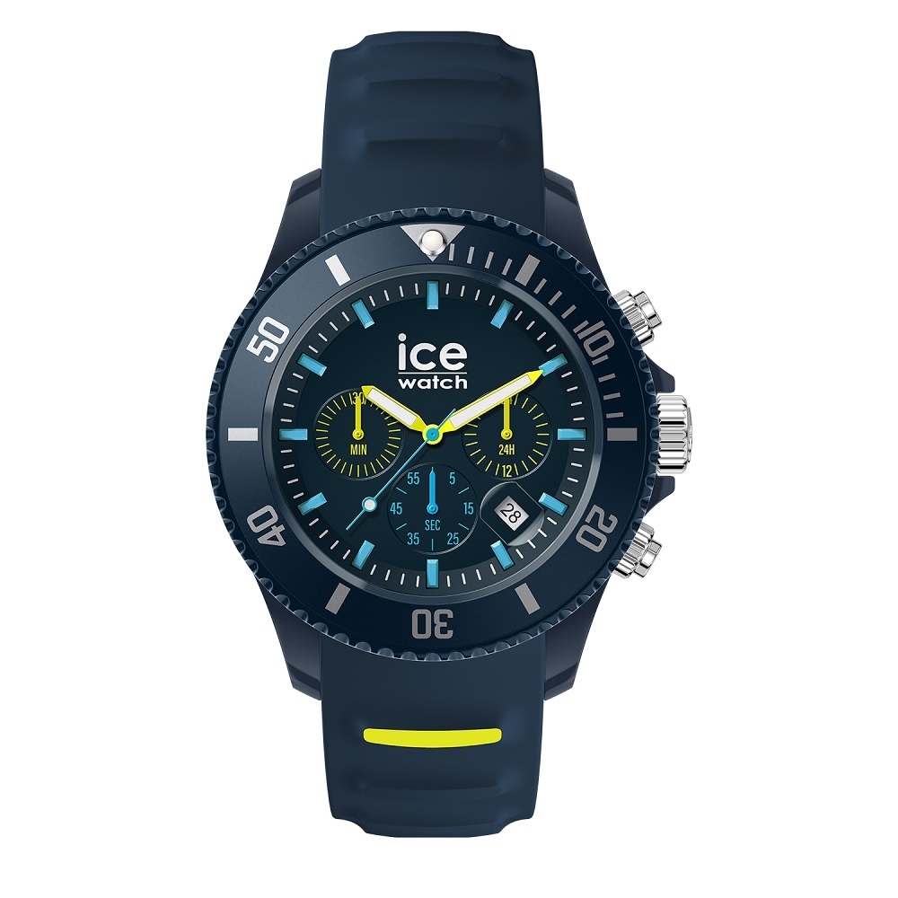 Ice Watch 三眼計時活力系列藍刻度40mm CH-深藍矽膠錶帶| 其他流行品牌
