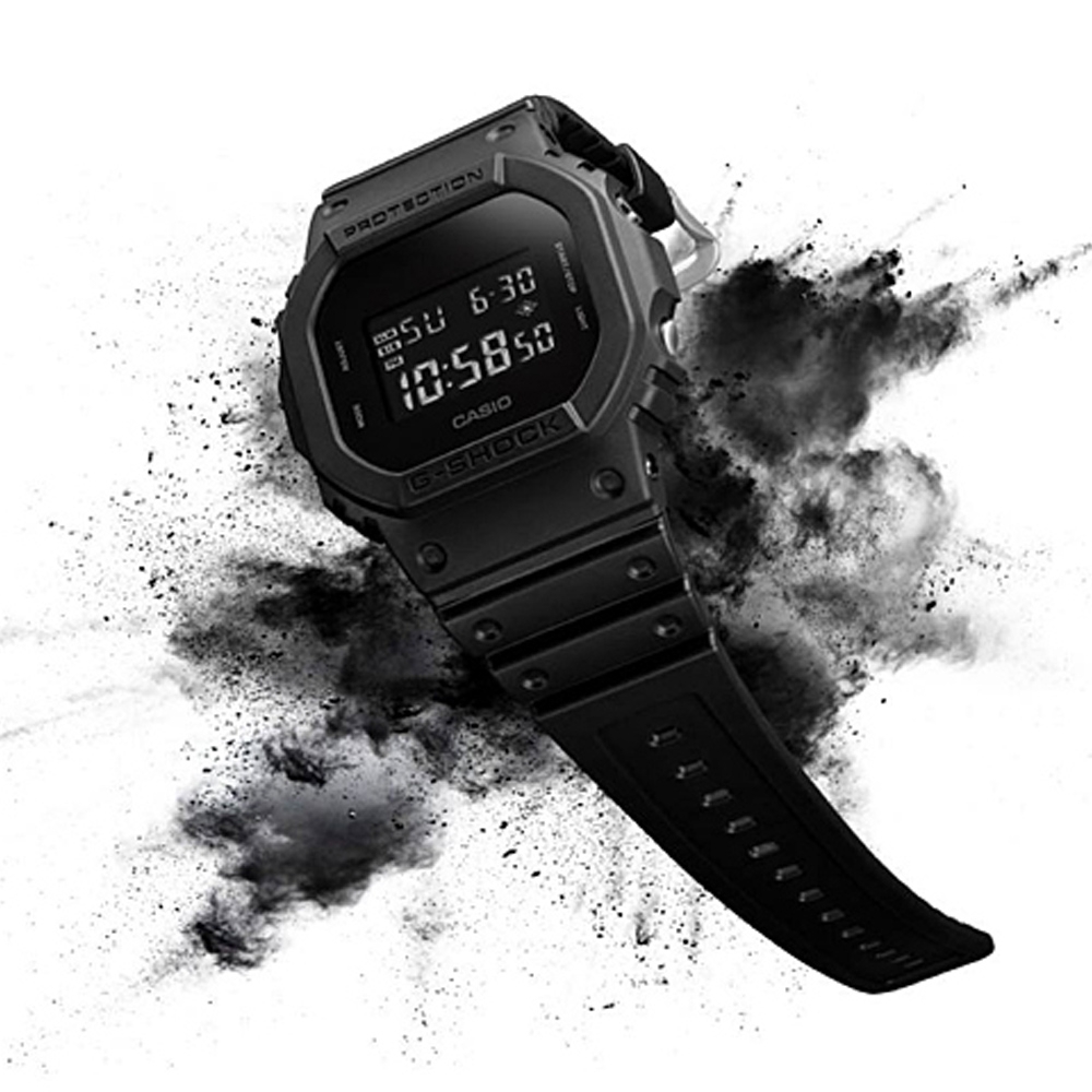 CASIO G-SHOCK 經典磨砂霧面時尚運動錶(DW-5600BB-1) | G-SHOCK