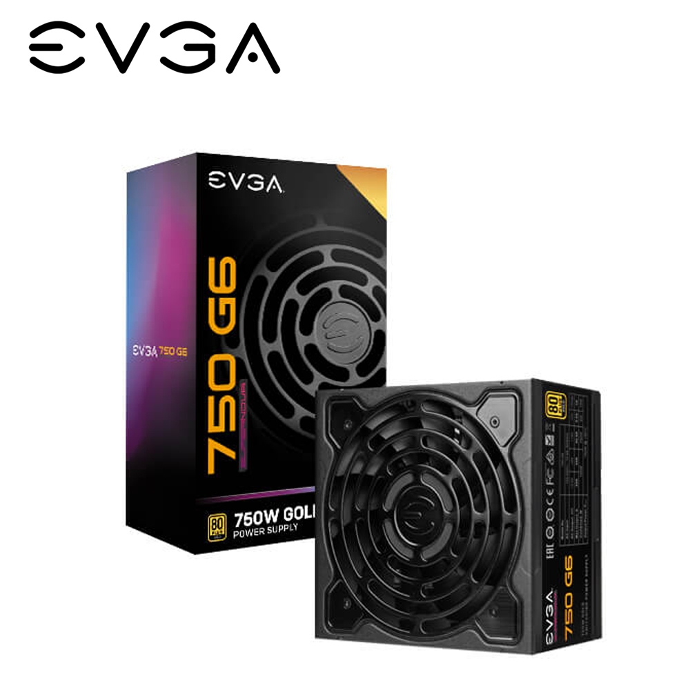 EVGA 艾維克 750瓦 80PLUS金牌 電源供應器(750 G6)