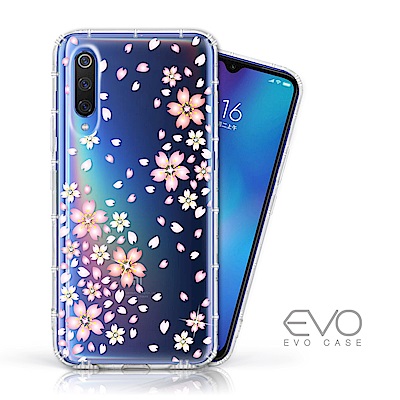 EVO CASE MI 小米9 奧地利水鑽殼 - 櫻花