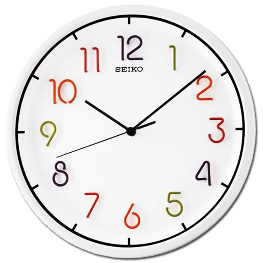 SEIKO精工 絢麗立體數字刻度 時鐘 掛鐘(QXA447H)