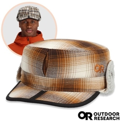 【Outdoor Research】YUKON CAP 內刷毛保暖覆耳羊毛帽子/棒球帽(可遮耳)_OR243658-2442 古銅格紋