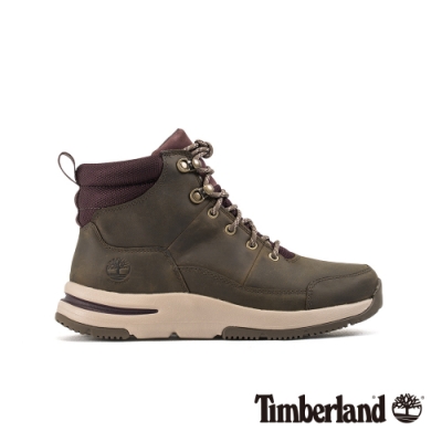 Timberland 女款中灰色全粒面登山靴|A24Z9
