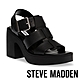 STEVE MADDEN-CROSSOVER 粗帶厚底粗跟涼鞋-黑色 product thumbnail 1