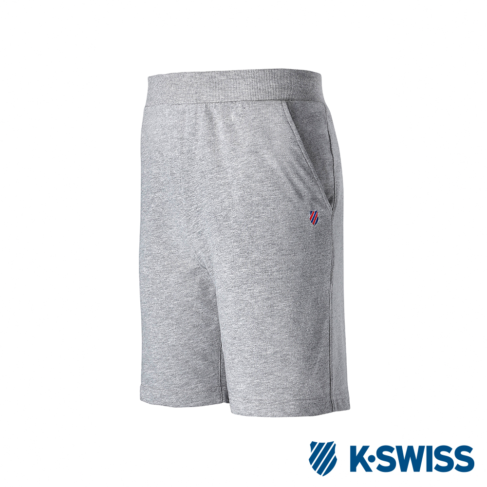 K-SWISS Logo Sweatshorts棉質短褲-男-灰