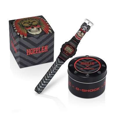 CASIO卡西歐 G-SHOCK x Kelvin Hoefler x Powell Peralta 限量聯名 潮流滑板運動 勇闖街頭 DW-5600KH-1_42.8mm