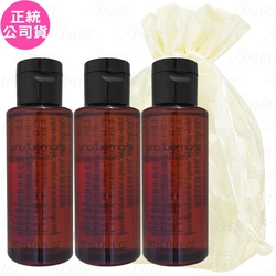 shu uemura 植村秀 山茶花精萃奢養潔顏油(50ml)*3旅行袋組(公司貨)