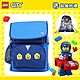 【LEGO】丹麥樂高書包Recruiter-表情符號藍色 20069-2006 product thumbnail 1