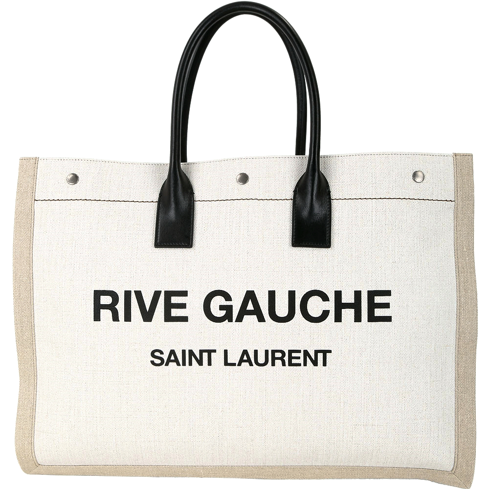 全家三峽大同店ysl Saint Laurent Noe Rive Gauche 手提帆布包 米白色 開箱 031 隨意窩xuite日誌