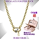 CHARRIOL夏利豪 Necklace項鍊 Forever Lock 永恆之鎖金色款 C6(08-404-1139-29) product thumbnail 1