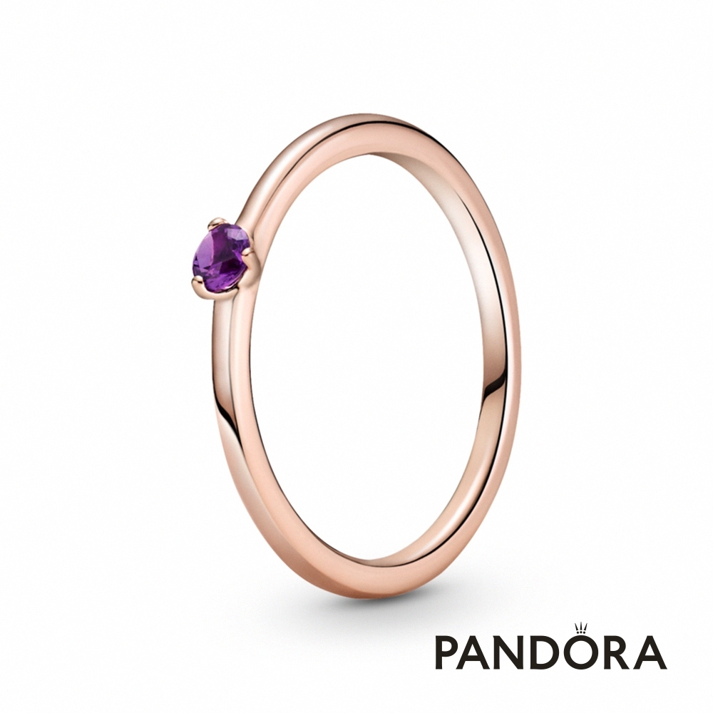 【Pandora官方直營】紫色單石戒指-絕版品