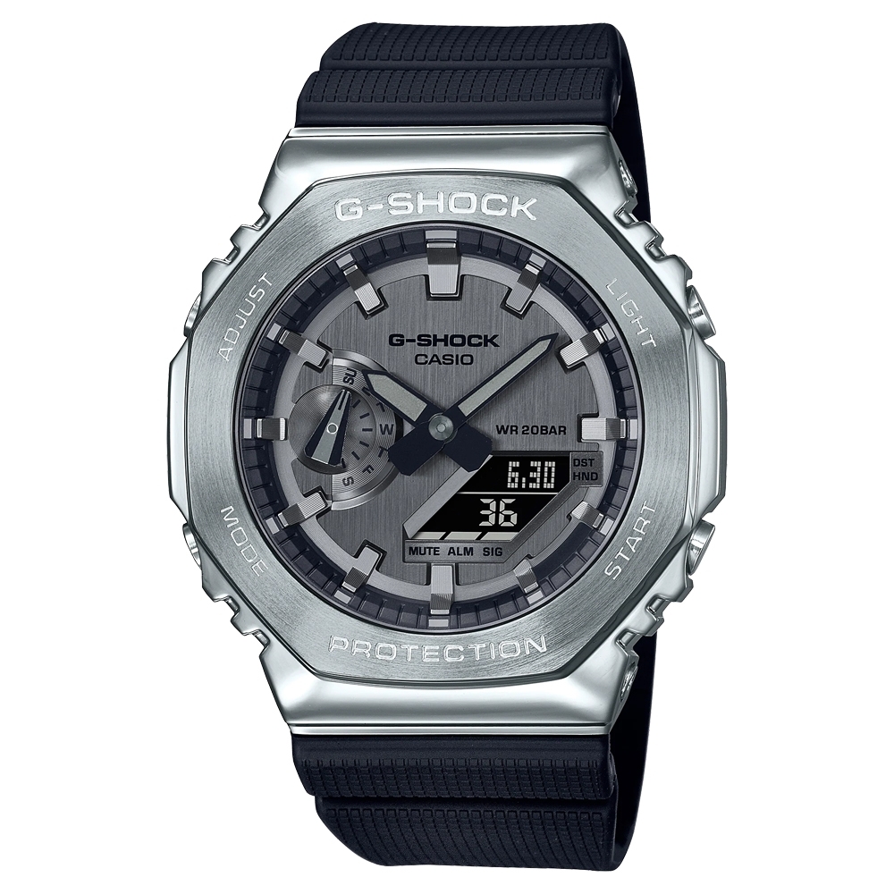 CASIO卡西歐金屬八角經典設計G-SHOCK系列(GM-2100-1A) | G-SHOCK