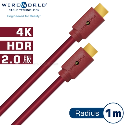 wireworld radius 4k hdmi 傳輸線(2.0版本) - 1m