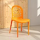 LOGIS邏爵- 創意鏤空塑膠餐椅  工作椅 休閒椅 書桌椅 北歐風 2入組 product thumbnail 9
