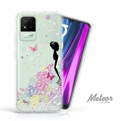 Meteor realme narzo 50i 奧地利水鑽彩繪防摔殼 - 花嫁