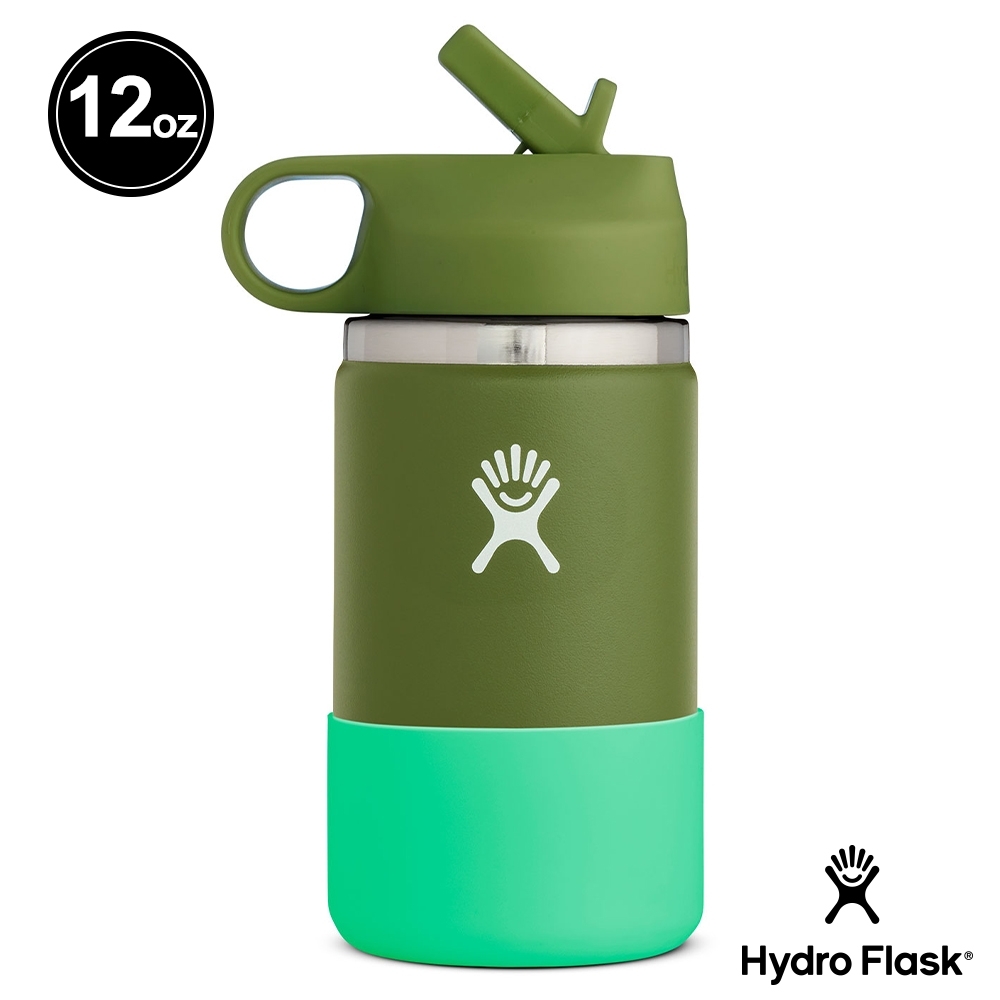 Hydro Flask 12oz/354ml 寬口吸管蓋保溫瓶 藥草綠