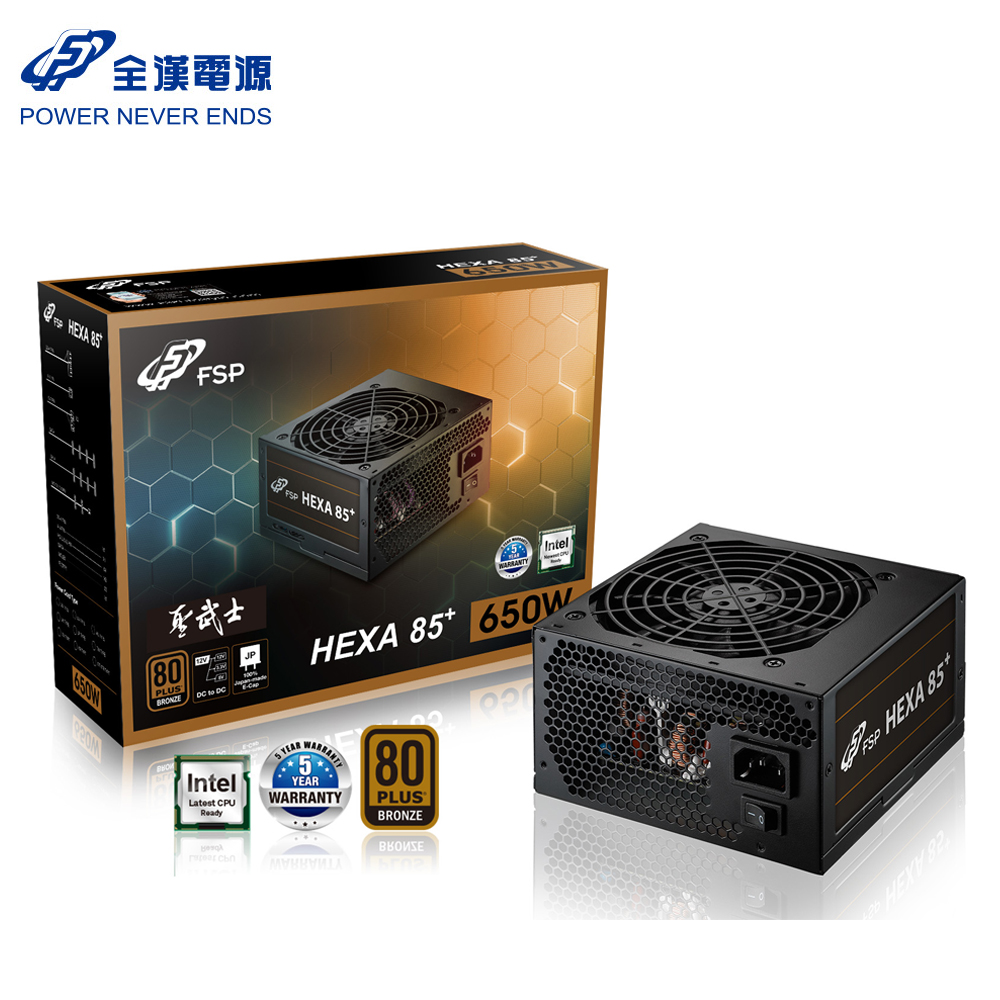 FSP 全漢 HA650 聖武士650W 80 Plus銅牌 電源供應器