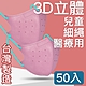 MIT台灣嚴選製造 細繩 3D立體醫療用防護口罩 -兒童款 50入/盒 product thumbnail 15