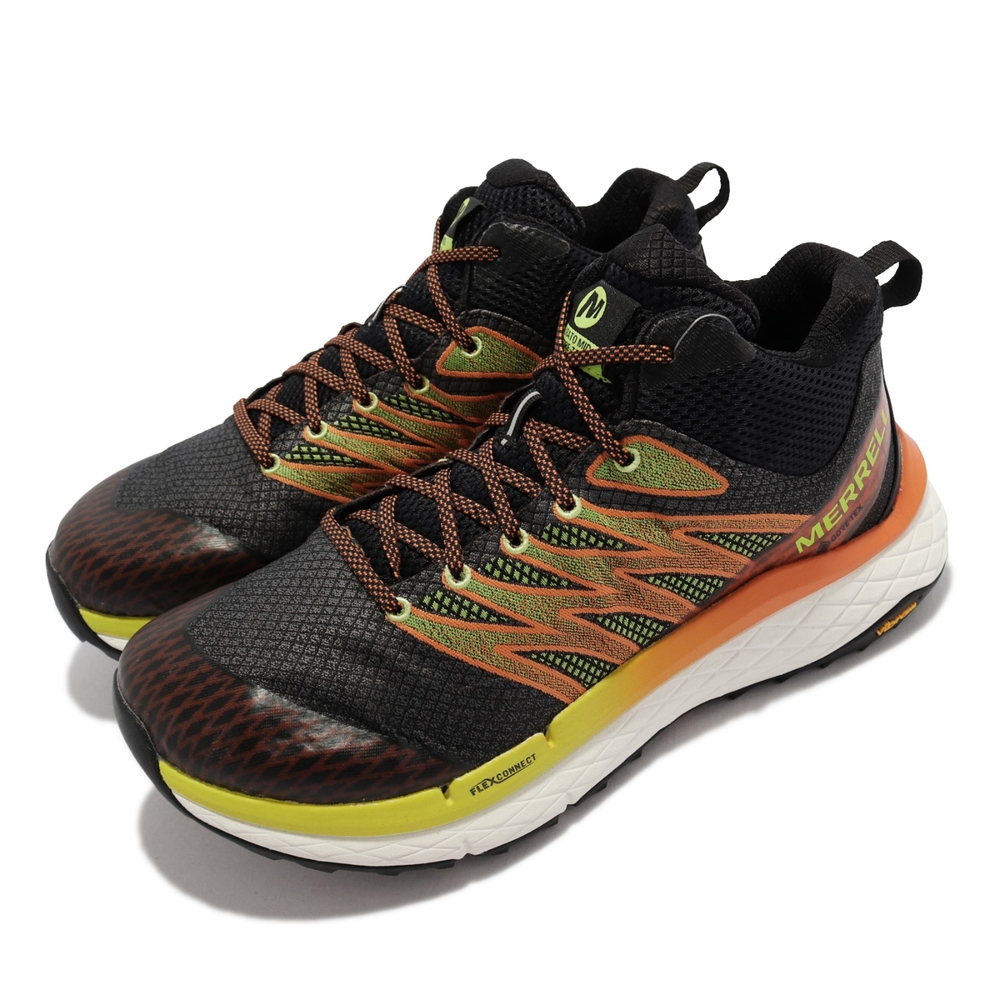 Merrell 戶外鞋 Rubato Mid GTX 防水 男鞋 彈性 敏捷 穩定 回彈 耐磨 黃金大底 黑 多色 ML135329