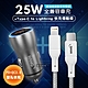 HANG 25W金屬頭 PD+QC雙孔快充車充頭+PD20W Type-C to Lightning 傳輸充電線(100cm) product thumbnail 1