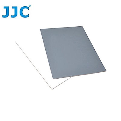 JJC二合一18%灰卡+90%反射白平衡卡GC-1(A4大小約20x25cm,2片裝,可測光.校正white balance)