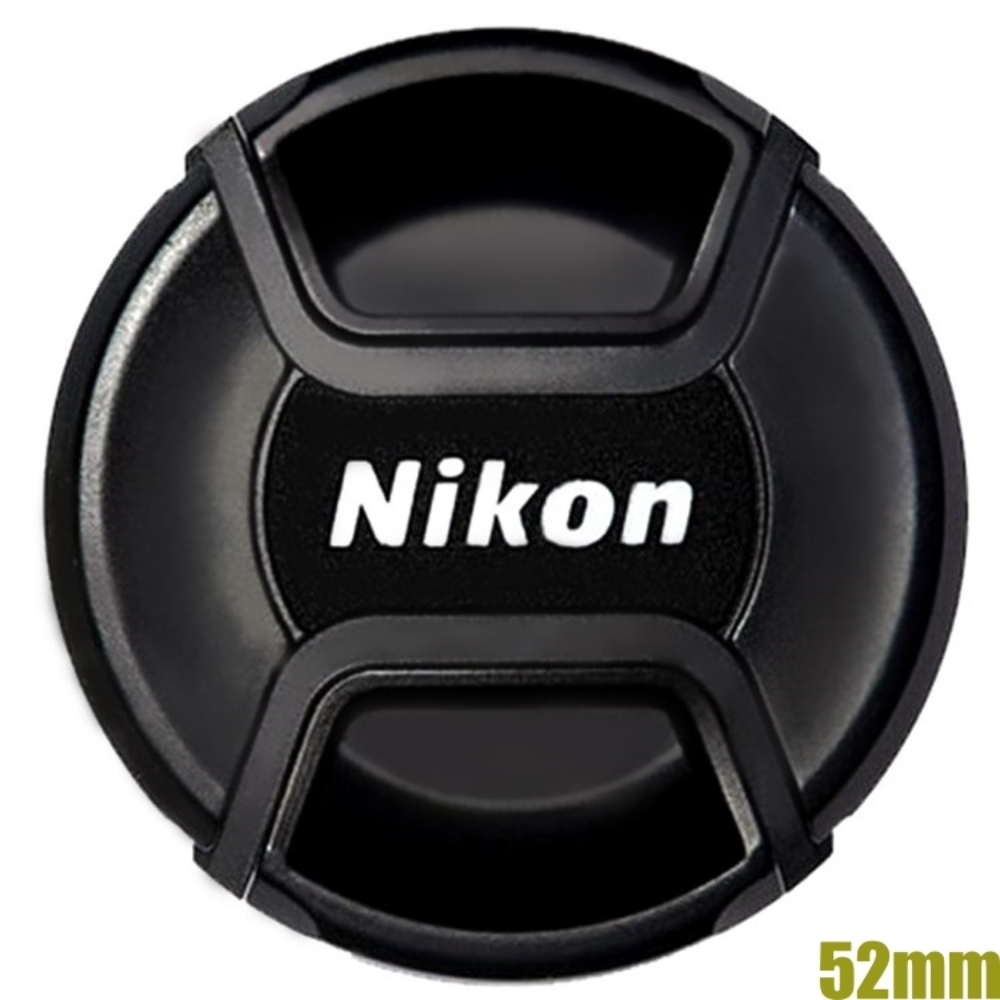 尼康原廠Nikon鏡頭蓋52mm鏡頭蓋LC-52鏡頭蓋(中捏快扣)52mm鏡頭保護蓋鏡頭前蓋鏡前蓋鏡蓋front lens cap