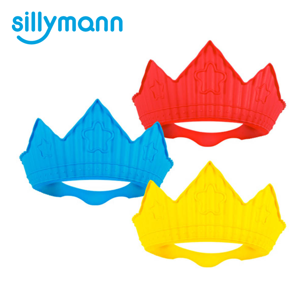 韓國sillymann-100%鉑金矽膠皇冠幼兒洗髮帽 (顏色任選)