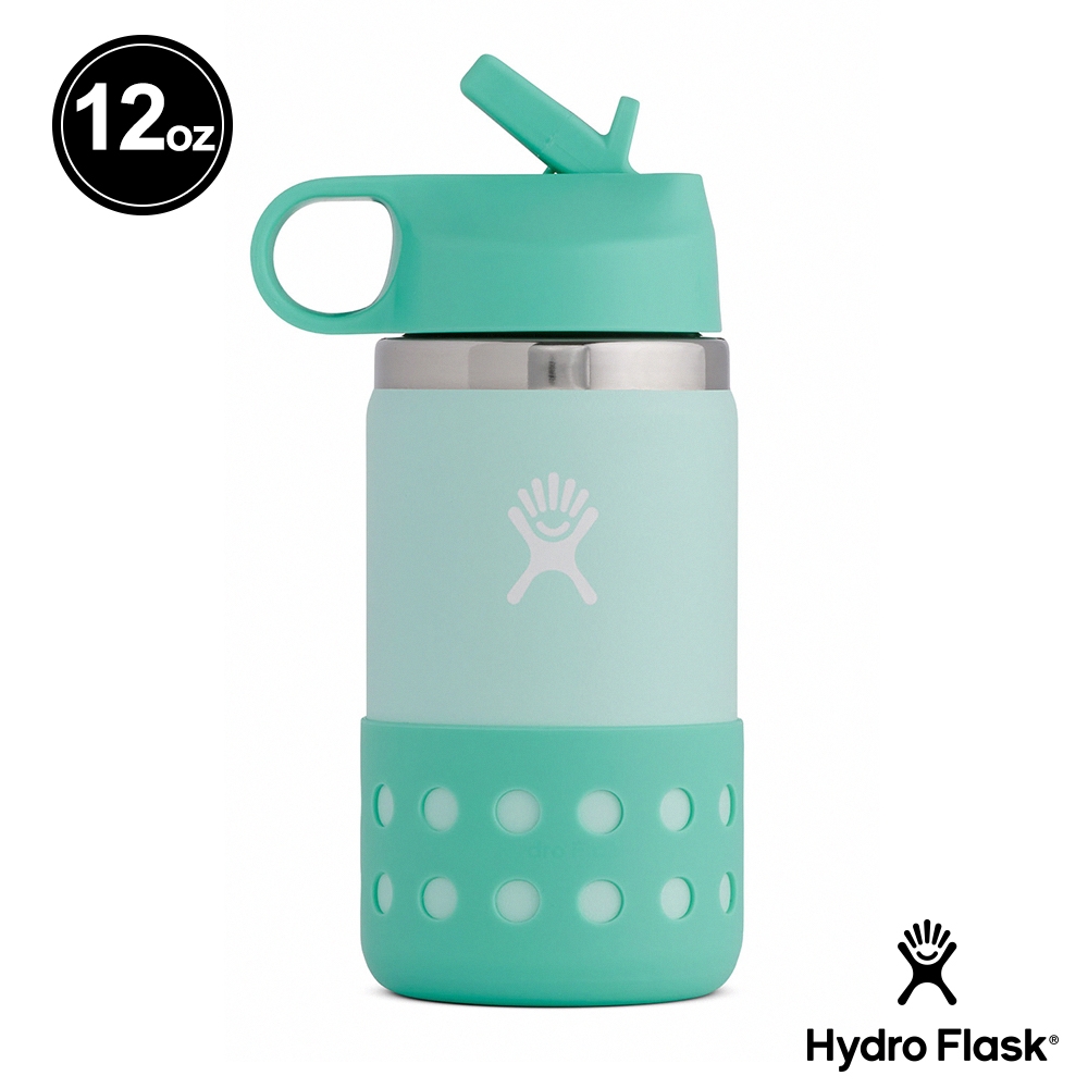 Hydro Flask 12oz/354ml 寬口吸管蓋保溫瓶 伊甸園綠