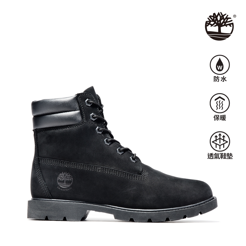 Timberland 女款黑色防水六吋靴|A156S001