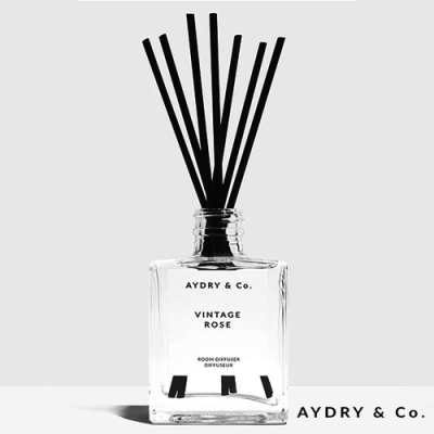 美國 AYDRY & CO. 復古玫瑰 天然手工室內擴香瓶 147g