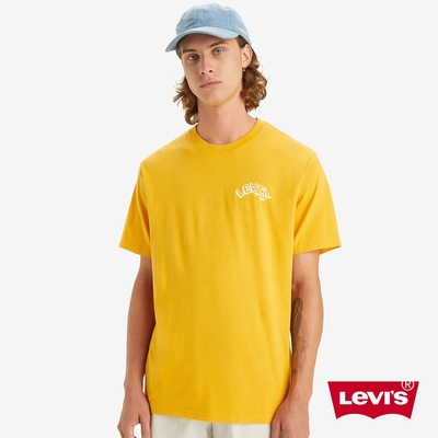 Levis 男款 短袖T恤 / 立體字體LOGO / 寬鬆休閒版型