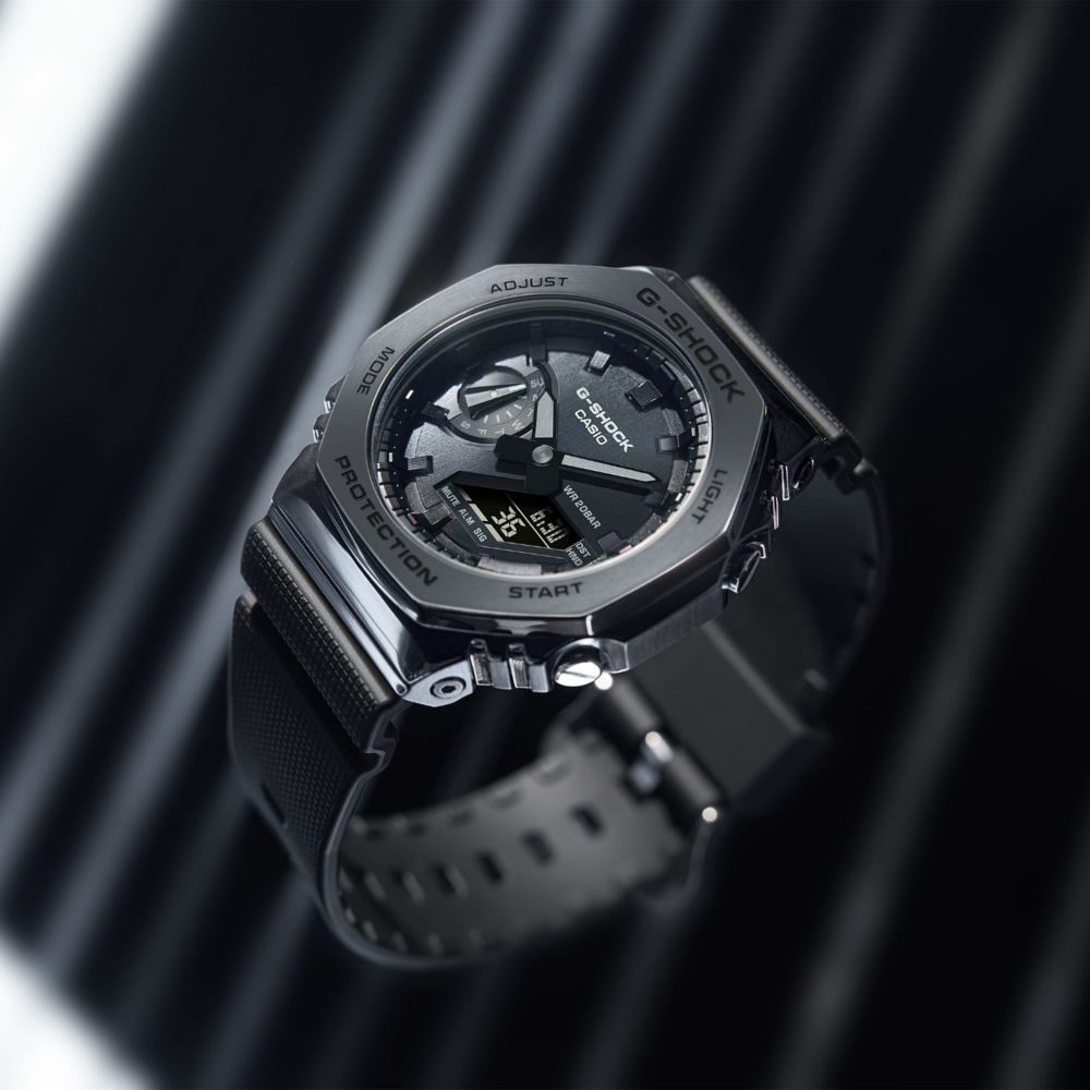 CASIO卡西歐G-SHOCK八角百搭酷炫雙顯錶(GM-2100BB-1A) | G-SHOCK