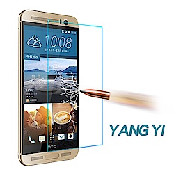 YANGYI 揚邑 HTC ONE M9+ 防爆防刮防眩 9H鋼化玻璃保護貼膜