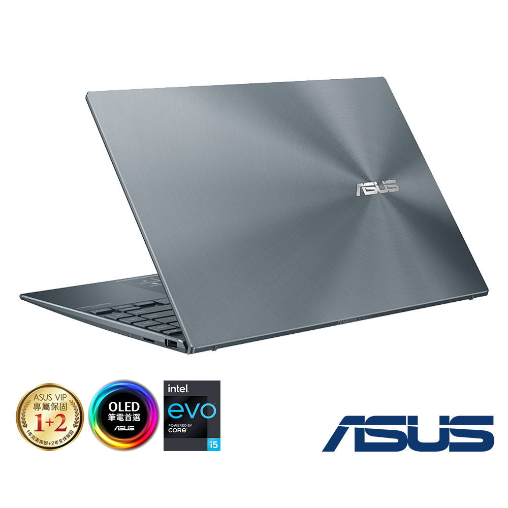 ASUS UX325EA 13.3吋筆電 (i5-1135G7/16G/512G/EVO/ZenBook 13 OLED/Win 11/綠松灰)